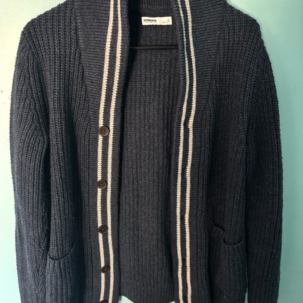 Sonoma Navy Cardigan